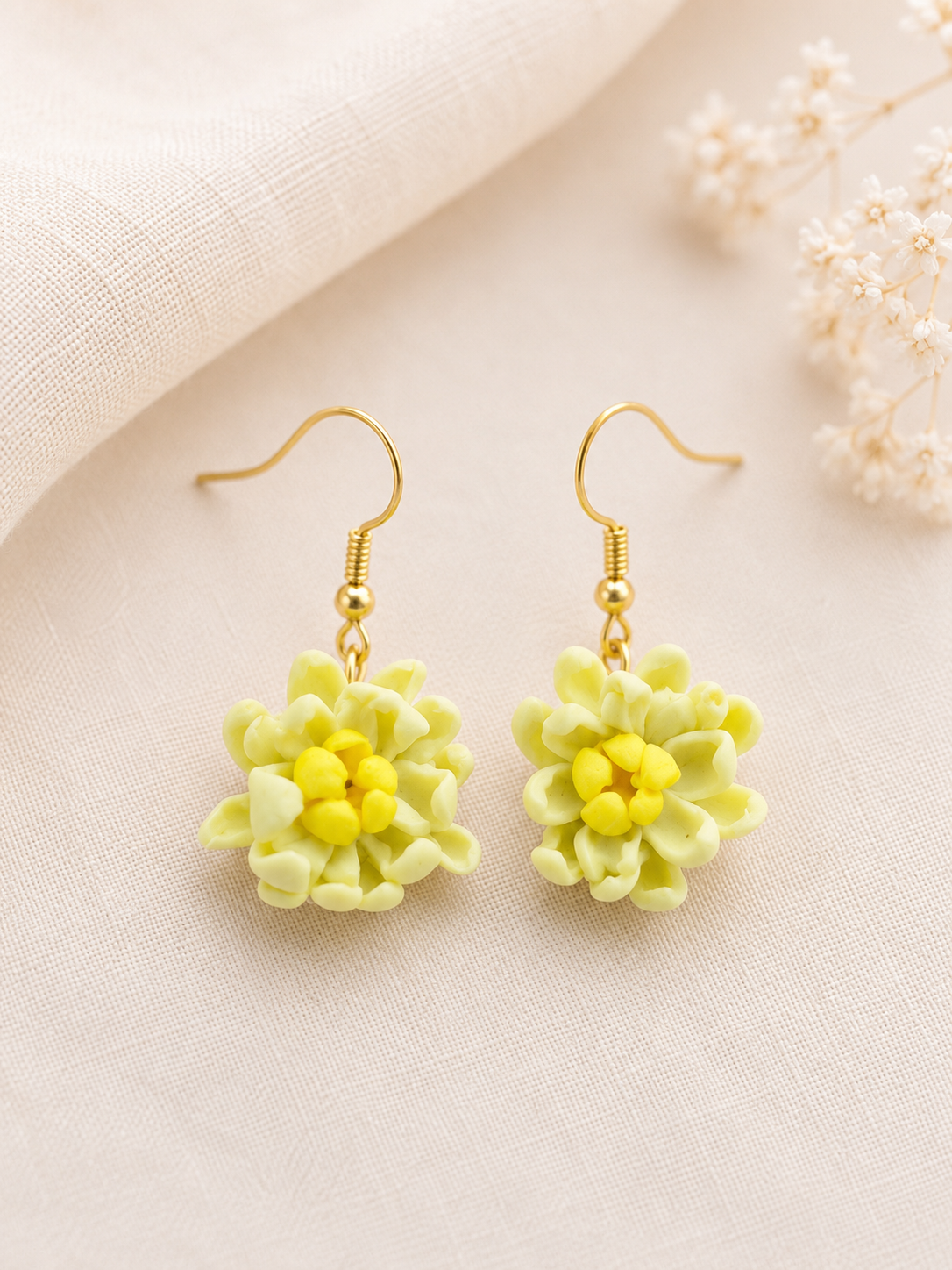 chrysanthemum flower earrings for sale november birth month flower