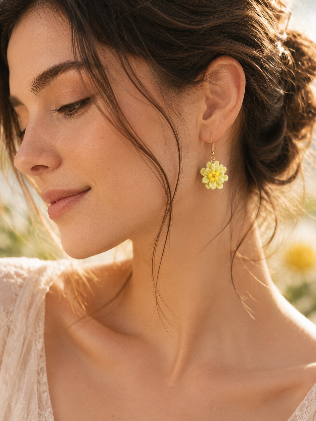 lifestyle - chrysanthemum flower earrings for sale november birth month flower
